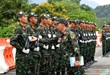 Hơn 6 giờ sáng, khối Đặc nhiệm dù đã có mặt tại sân tập.