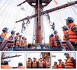 Tác nghiệp buồm là một nội dung huấn luyện đặc thù gắn với Tàu buồm 286 - Lê Quý Đôn. Trong quá trình tàu hành trình trên biển, khi nhận thấy điều kiện hướng gió, cường độ gió và dòng chảy thuận lợi cho việc hành trình bằng buồm, thuyền trưởng sẽ báo cáo trưởng đoàn để tiến hành Bảng bố trí thao tác buồm kết hợp huấn luyện cho học viên. Trong ảnh: Các học viên quan sát kíp tàu thực hành thao tác buồm.
