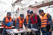 Đồng chí trưởng đoàn công tác trực tiếp kiểm tra học viên tác nghiệp theo dõi vết đi của tàu.