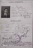 Thẻ căn cước của Nguyễn Ái Quốc ở Paris (Pháp) năm 1919. (Ảnh: Tư liệu/TTXVN phát)