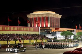 Toàn cảnh tổng hợp luyện diễu binh diễu hành A80 tại Quảng trường Ba Đình